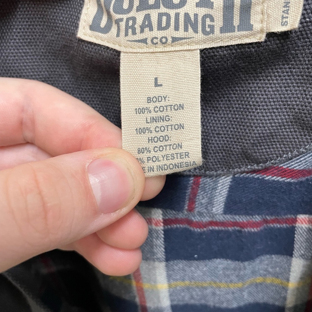 Duluth Trading Co Gray Lightweight Shirt Jacket - Picture 2 of 4